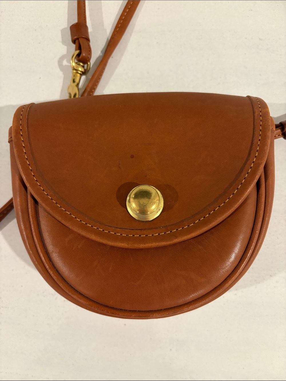 Vintage Coach Mini Belt Bag - Style #9826 in British Tan